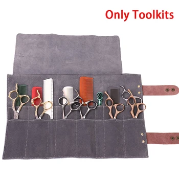 

Case Faux Leather Multifunctional 12 Pockets Holder Soft Storage Hair Scissor Bag Hairdressing Salon Pouch Barber Handheld Tools
