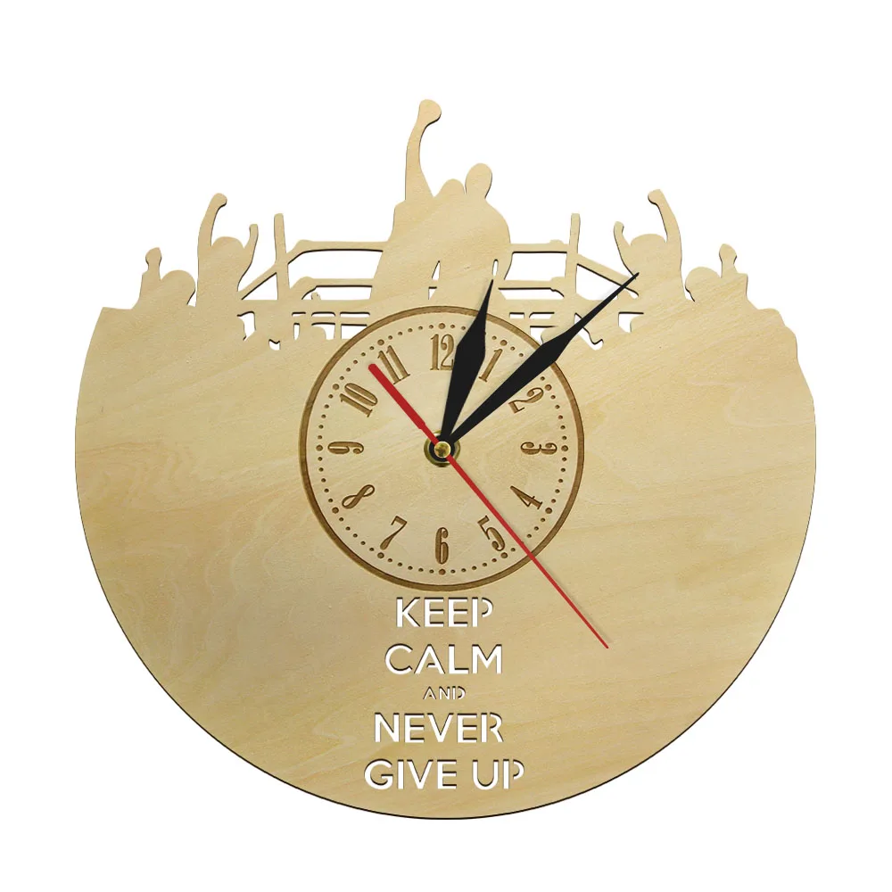 

Boxing Fighting Arena Boxing Glove Farmhouse Style Wooden Wall Clock Fighting Boxer Men Modern Minimalist Wall Clock Boxing Gift