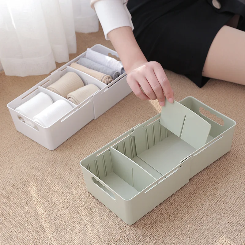 

Retractable Storage Box Home Multi-Function Container Box Socks And Panties Drawer Desktop Finishing Box Telescopic Storage Box