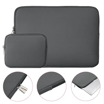 

Rainyear Laptop Sleeve Cover Tablet For Macbook Air Pro 11 12 13 14 15 in Lenovo Asus Acer Dell HP Notebook Case Grey