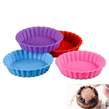 

DIY Silicone Cake Mold Round Shaped Muffin Cupcake Kitchen Cooking Baking Molds Bakeware Maker Cake Decorating Tools Hot Sale