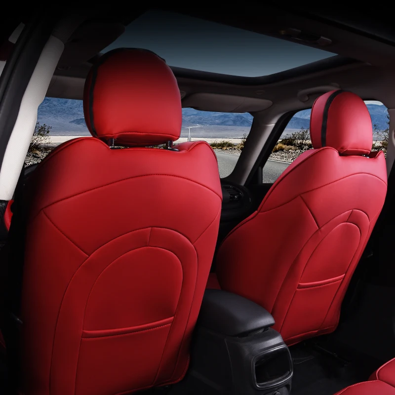 Car Seat Covers For BMW MINI Cooper S One F56 Wholesale Waterproof Leather Auto Seat Protector Car Interrior Accessories 2014-20