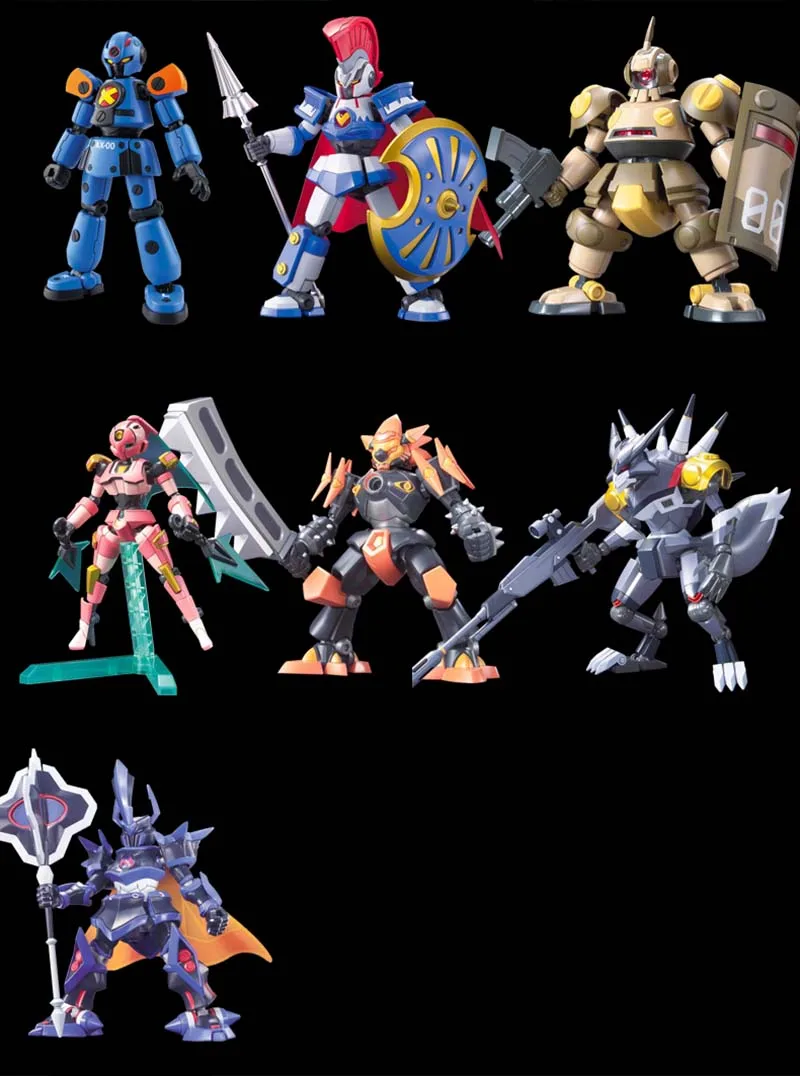 Оригинальные BANDAI WARS LBX 001 ACHILLES kunoichi император Achilles Odin император Anubis Deqoo figuals Brinquedos
