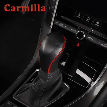 

Carmilla Leather Gear Shift Knob Handle Cowhide Cover Hand-Sewn for Infiniti QX50 QX70 QX80 EX FX35 37 G37 Accessories