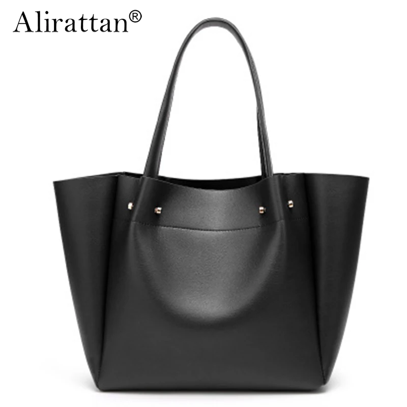 

Alirattan Ретро женская сумка через плечо из искусственной кожи дизайн 2024 Новый однотонный простой большой емкости женская сумка-мессенджер на плечо