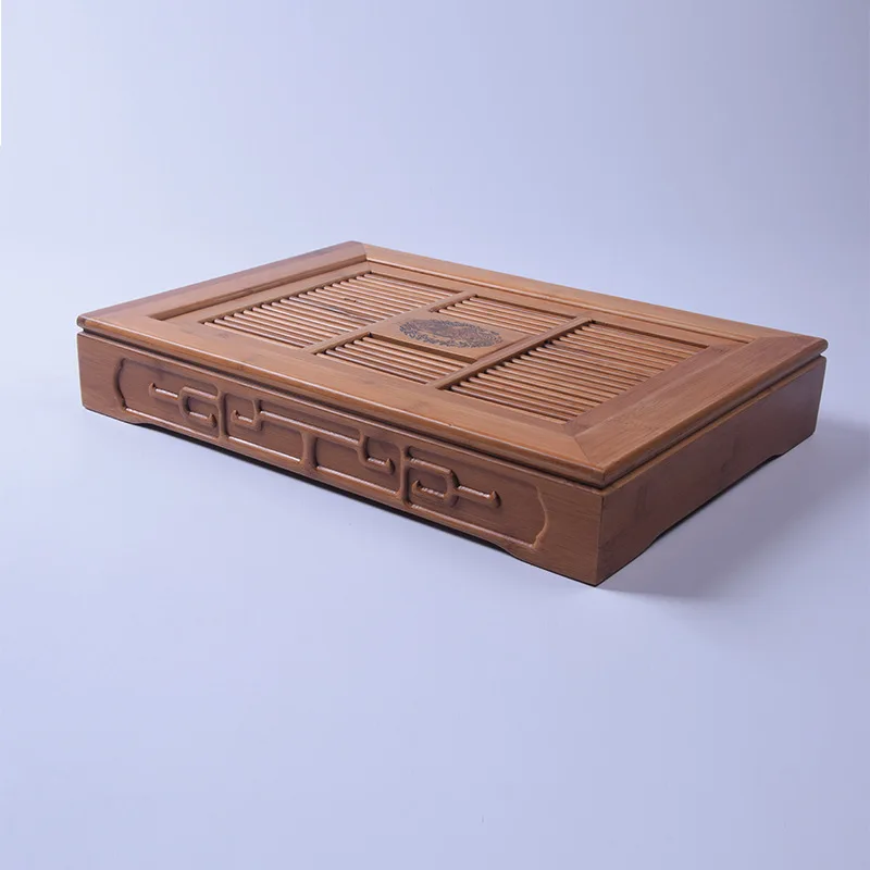 

Kung Fu Tea Set Bamboo Tea-tray Bamboo Solid Wood Tea Pitcher Tea Saucer sheng chu Water Type Large Small Tray Saucer