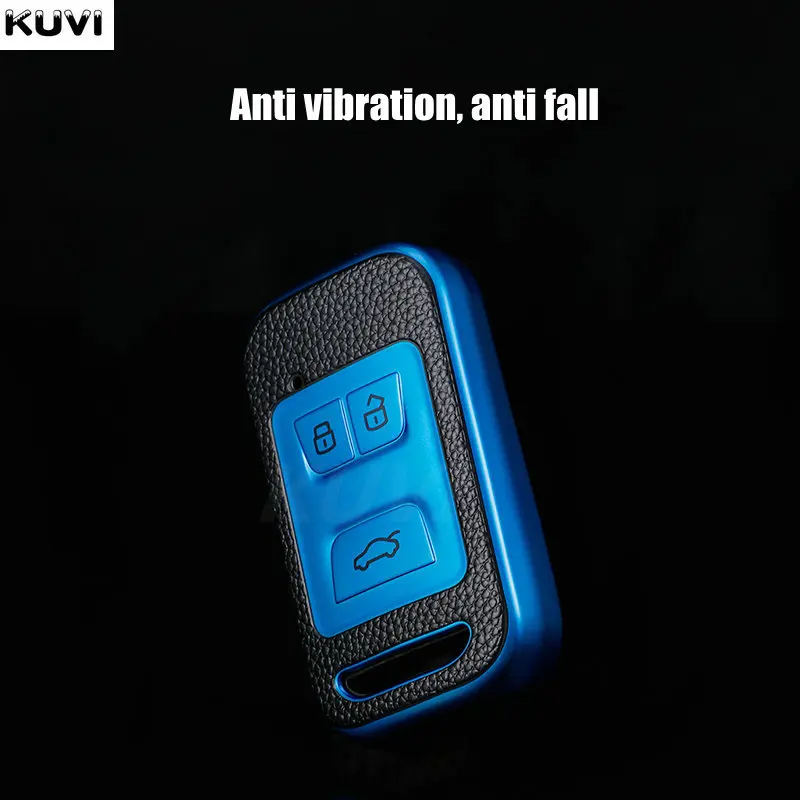 Leather Tpu Car Key Cover Case For Chery Tiggo 3 5x 4 8 Glx 7 2019 2020 Smart Remote Fob Case Holder Protect - - Racext™️ - - Racext 27