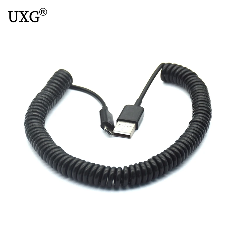 USB 2 0 на микро кабель для передачи данных Спиральный 5 контактный адаптер цифровой