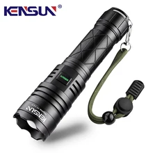 

Super Bright Flashlight 5000 Lumens Zoomale Xhp70.2 LED Ip67 Waterproof Usb Rechargeable Tactical Led Flashlights
