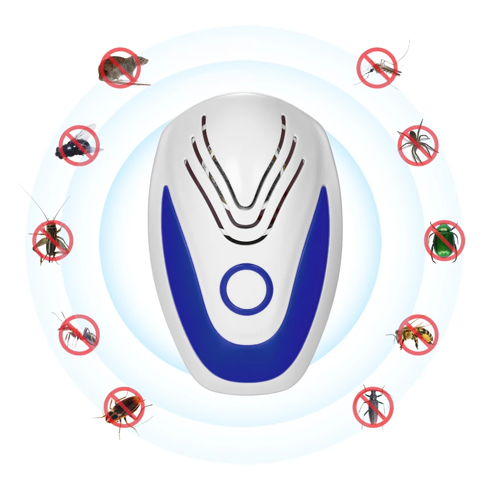 

Ultrasonic Plug-in Pest Mouse Control Repeller Harmless Electric Insect Bug Mosquito Cockroach Spider Repeller