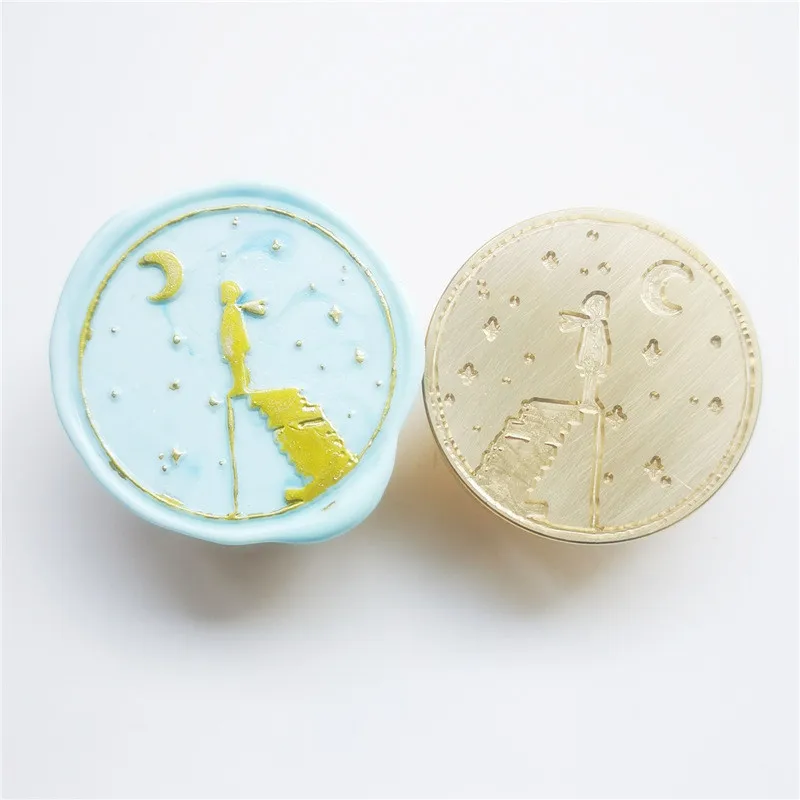 Little Prince Wax Seal Stamp Wax Seal Stamp Wax Seal Stamp Set 3CM for Scrapbooking Cards Wedding Invitations Gift Packaging