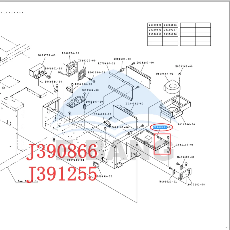 J390866/j391255 Brand New Printer Exposure Unit Driver Pcb New  