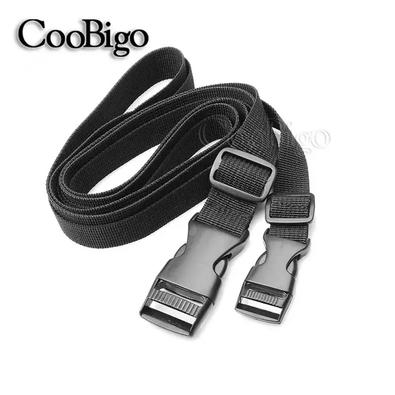 120CM Side Release Buckle Tighten Strap Tied Band Outdoor Camping Sleeping Bag Mattress Tent Tactical Backpack Belt Webbing 2pcs