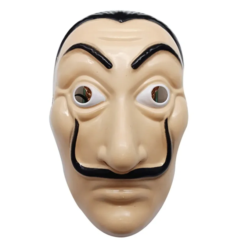 B Dali пластиковая маска для хеллоуина бумажный дом Косплей украшения маскарадные забавные инструменты забавная маска ла Каса де Papel - Цвет: 1
