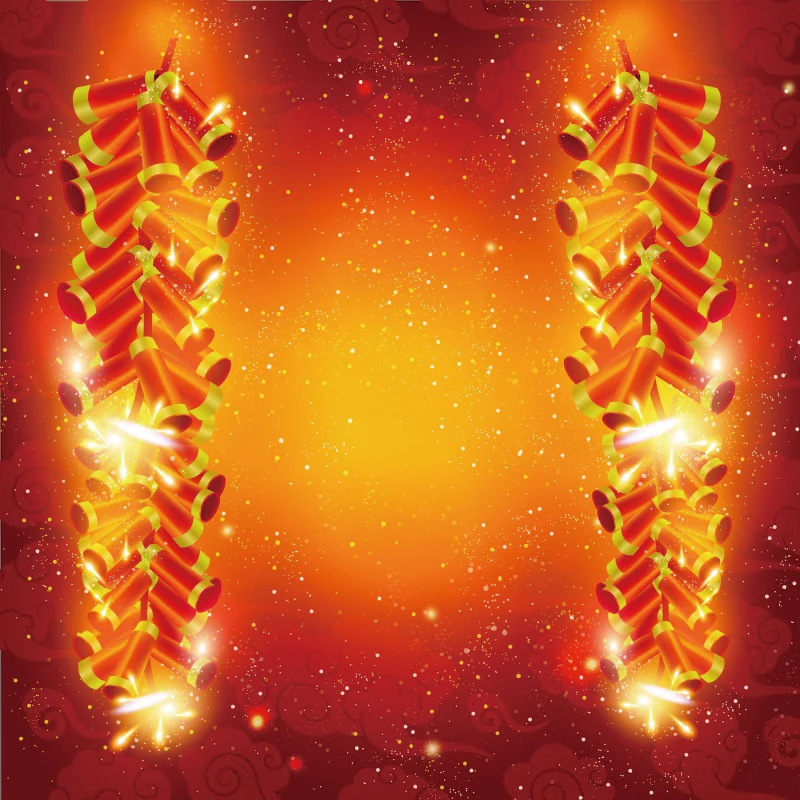 

Merry Christmas Happy New Year Festivals Red Firecrackers Firework Party Celebration Baby Photo Background Photography Backdrops