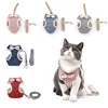 Bowknot Cat Harness and Leash Set Adjustable Puppy Harness Cat Lead Leash Clothes Vest Nylon Mesh Kitten Collar Cat Accessories 1