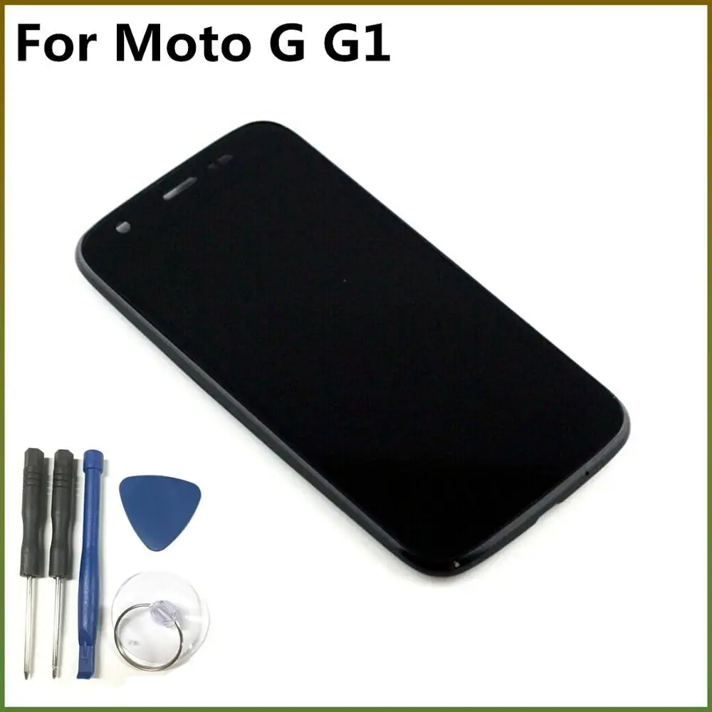 US $153.89 10pcslot For Moto G G1 LCD Display With Touch Screen Digitizer Assembly With Frame For Motorola Moto G G1 XT1032 XT1033