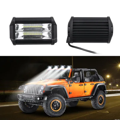 4 шт 12V - 24V 24 Led 72 Вт Рабочее освещение автомобиля белый Цвет 6000K трафика дневной