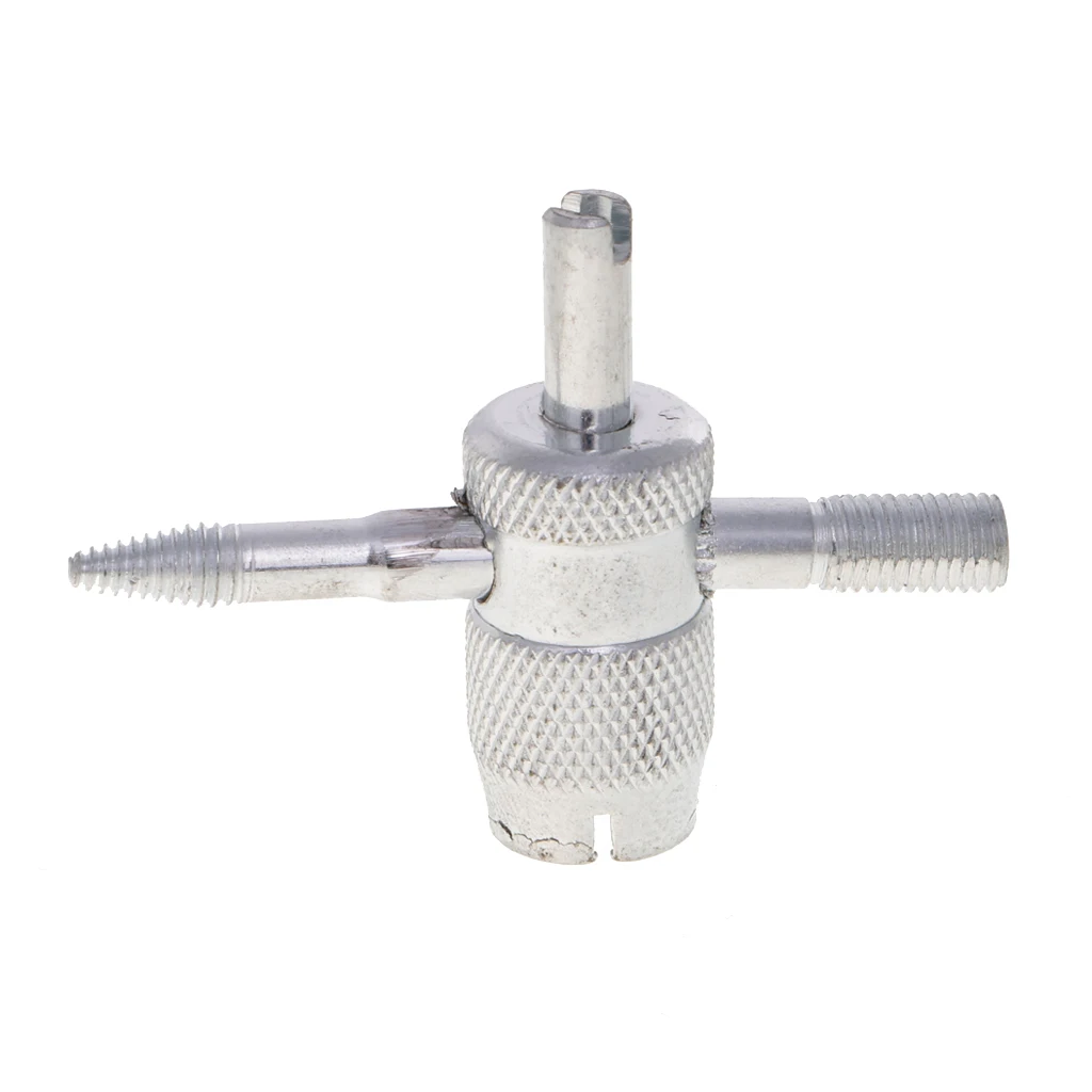 4 Way Tire Valve Stem Core Tool Removal Insertion Tap Reamer Car Truck Auto