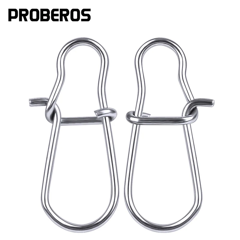 PROBEROS 1000 шт. рыболовный соединитель NiceFastlock защелкивающаяся Поворотная безопасная