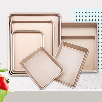 

Rectangular Baking Pan Shallow Pan Carbon Steel Baking Plate Cake Baking Bread Pan Non-stick Cake Oven Baking Pan Baking Tools