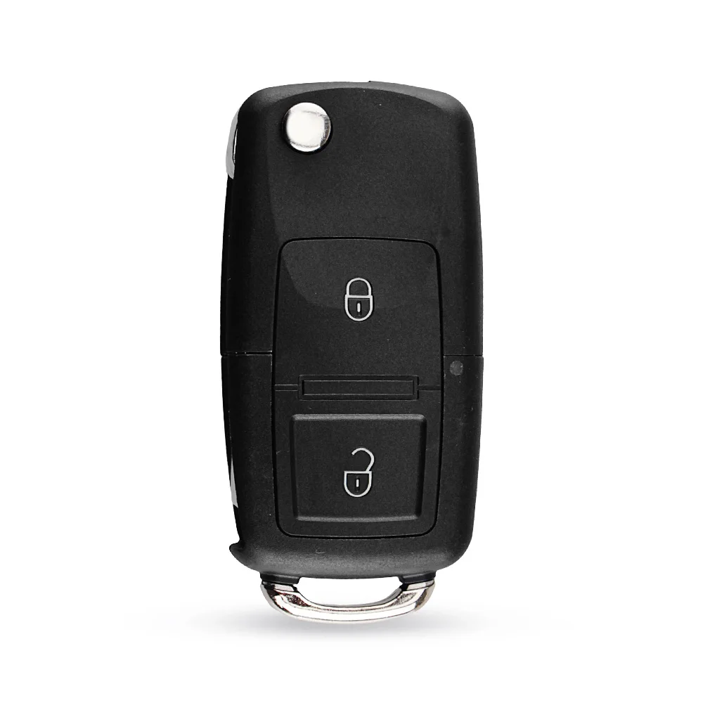 KEYYOU 2 кнопки флип дистанционный ключ брелок от машины для VOLKSWAGEN VW Golf 4 5 Passat b5 b6 polo