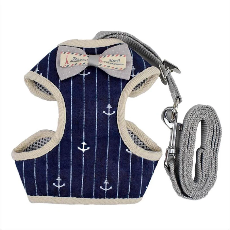 

Adjustable Dogs Vest Leashes Set Walking Runing Bow Breathable Mesh Pet Harness For Dogs Chihuahua Korean Style Pet Nylon Leads