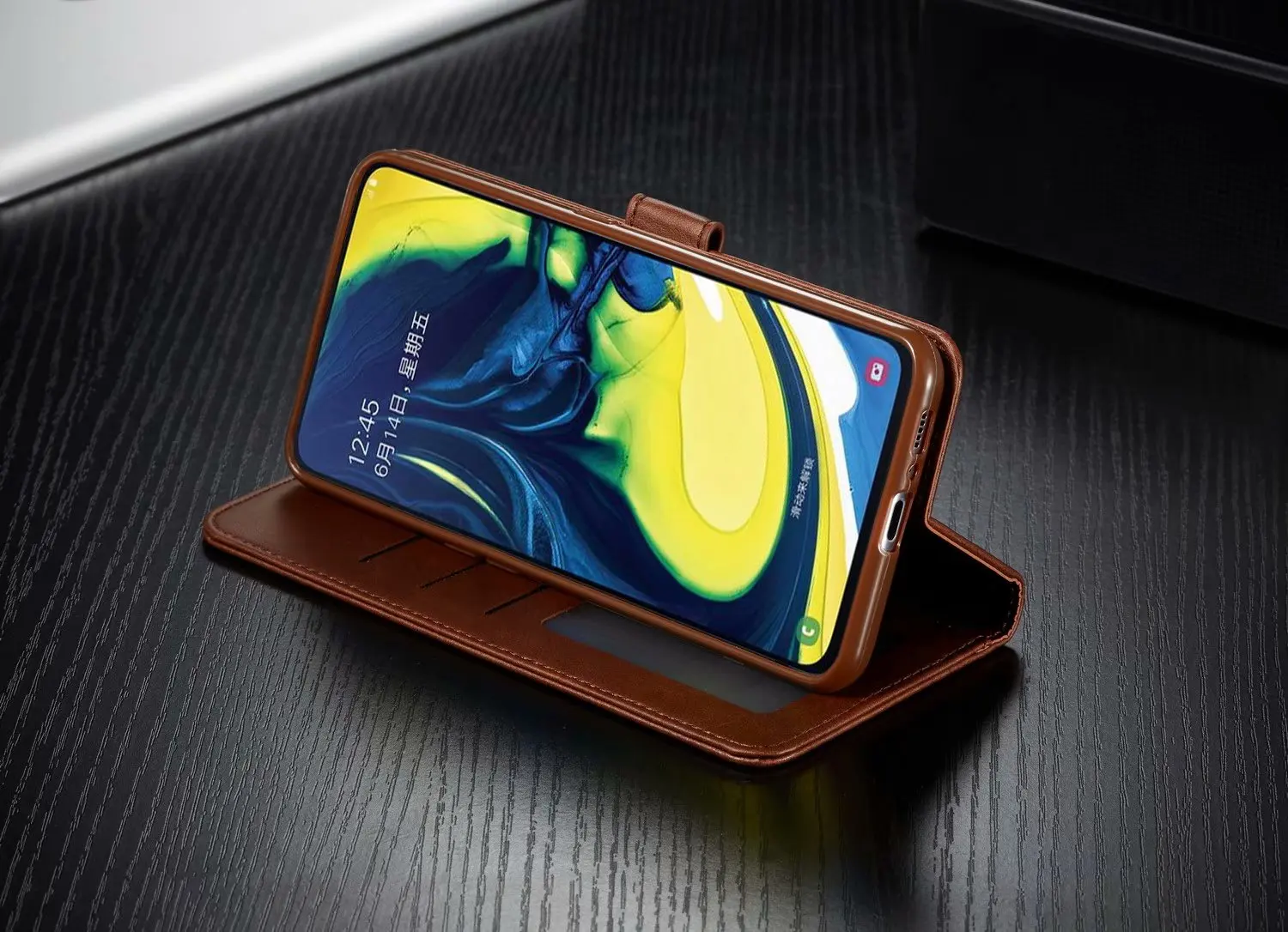 Чехол для samsung Galaxy A80, откидная крышка кожанный кошелек, Обложка, винтажный Магнитный протектор, чехол для samsung A80 A90 Etui