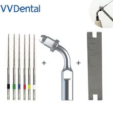 

VVDental Endo чистящий наконечник ED1 с многофункциональным ключом и 6 шт. Niti файлы ортодонтические материалы