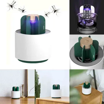 

mosquito killer lamp USB Electronic Bug Insect Mosquito Killer Trap Inhaled Lamp Cactus Home Decoration ловушка для комаров #L4