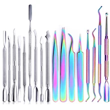 1 шт., двусторонний УФ-гель для удаления кутикулы, инструменты для удаления кутикулы, триммер для омертвевшей кожи, уход за ногтями, инструмент для маникюра и педикюра