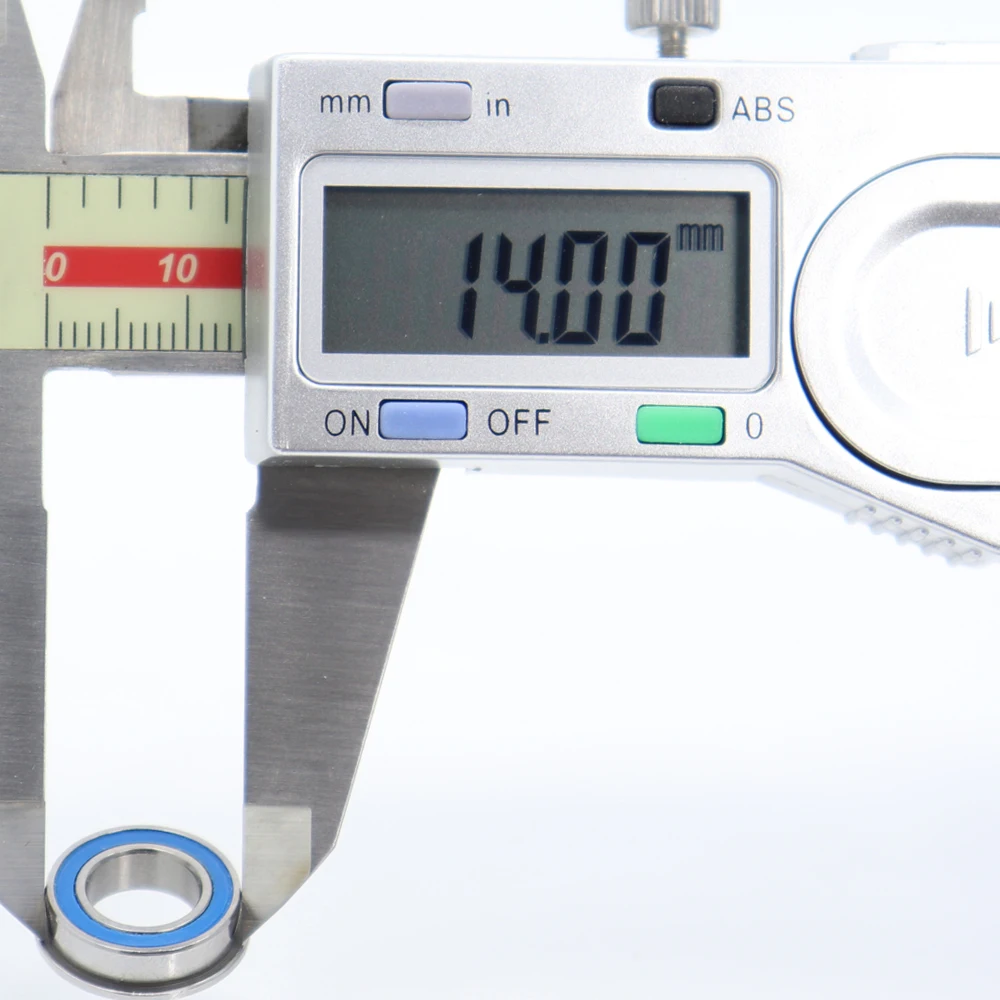 FUSHI MF148 2RS 베어링 8x14x4mm 블루 밀봉, ABEC-3 MF148RS 볼 베어링 부품 (취미용 RC 자동차 트럭), 6개 선택 가능