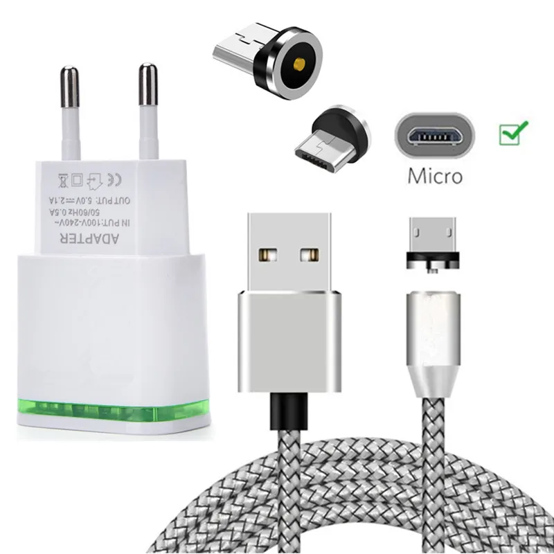 Huawei Y7 2019 P Smart Redmi 7 Магнитный Micro USB кабель быстрого зарядного устройства для