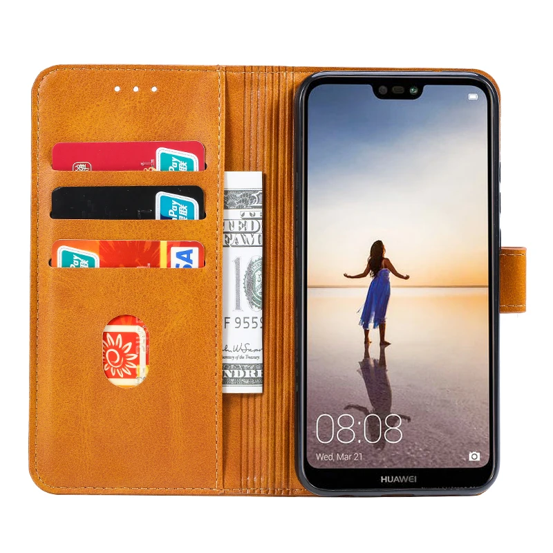 Leather Case For Huawei P20 P30 P40 Pro Lite P Smart 2019 2020 2021 P Smart Z Pro Nova 5T 3i Y9S Wallet Card Flip Phone Cover waterproof cell phone pouch