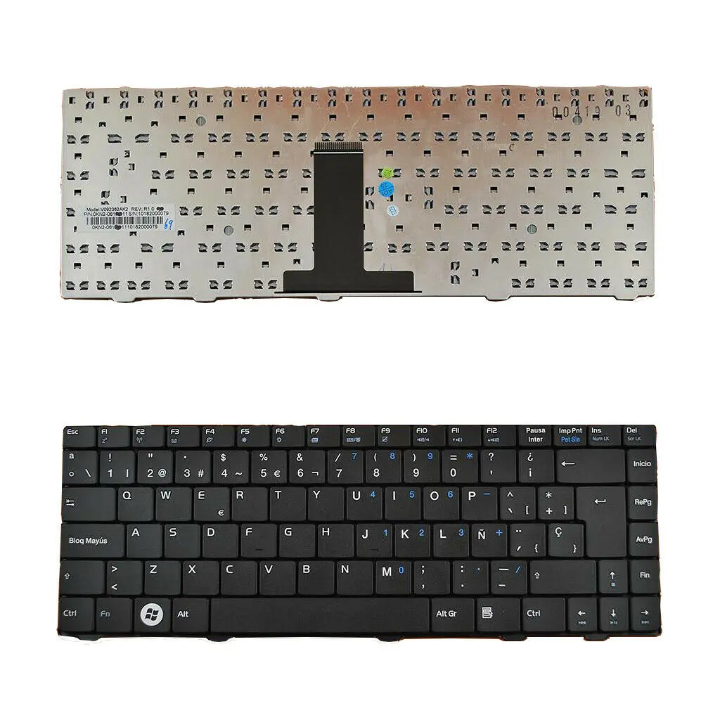 Замена испанской пластиковой клавиатуры ноутбука для ASUS F80 SP