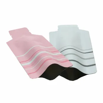 

100pcs Open Top Aluminum Foil Flat Bottle Shape Packing Bags Heat Seal Mylar Vacuum Pouch for Food Liquid Dried Tea Storage Bag