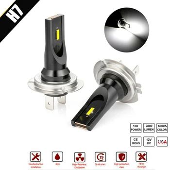 

Xenon White LED Headlight 6000K 2pcs Auto 1000LM Waterproof Bulb Fog Light