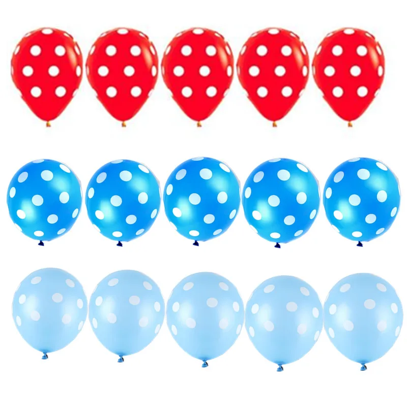 11 видов цветов 15 шт./лот красные, черные розовые bluePolka точка латексные надувные шары Mickey Мышь тема День Рождения globos для свадьбы или «нулевого дня рождения» вечерние Декор - Цвет: Latex balloon 15pcs