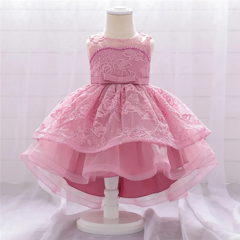 Детское платье принцессы для девочек вечерние платья на крестины и свадьбу 1