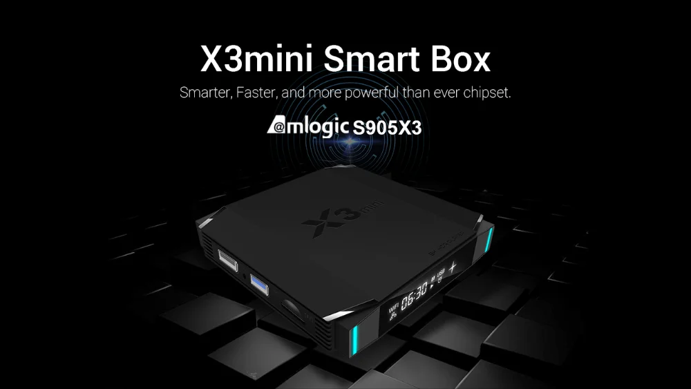 Смарт ТВ приставка X3mini Android 9,0 Amlogic S905X3 2,4G/5G WiFi BT4.2 Netflix медиаплеер IP ТВ приставка pk x96mini h96max