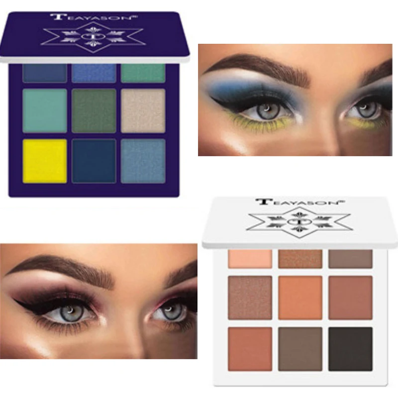 

Fashion New Glitter Eyeshadow Palette Matte Eyes Eye Shadow Palette Shimmer Diamond Powder Pigment Make up Palette maquillage