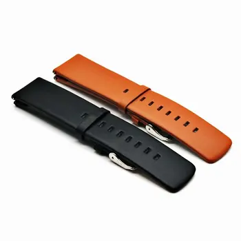 

For Xiaomi Watch Color 22Mm Strap Double-Sided Head Layer Cowhide Leather Strap Porous Position Replace Strap