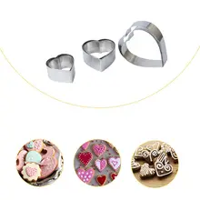 6 шт./компл. сердце Форма оригинальные формочки для печенья в виде украшения Инструменты Fondant(сахарная) Конфеты Кекс, печенье формы DIY Инструменты для выпечки