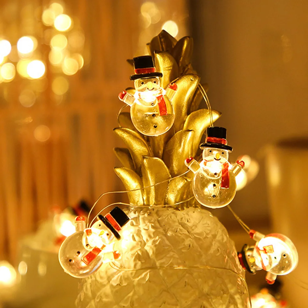 LED Light String Christmas Decoration 2M 20LED Santa Claus Snowflake Tree Lamp Ornament Xmas New Year Gift | Лампы и освещение