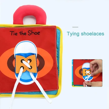 

3D Stories Book Educational Cloth Book Learning Reading Portable Gift for Children Baby @LS