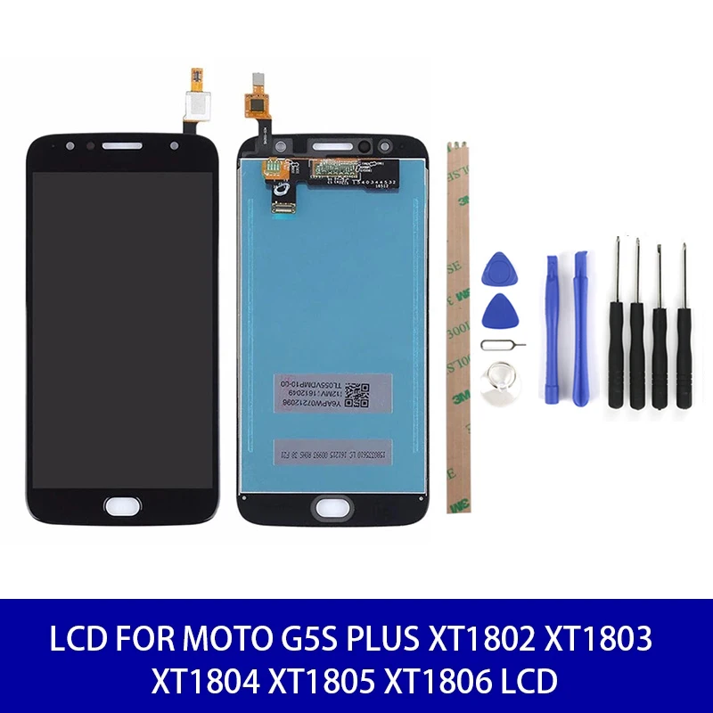 

LCD For Moto G5S Plus XT1802 XT1803 XT1804 XT1805 XT1806 Lcd Display Screen Touch Digitizer with Frame Assembly Replacement