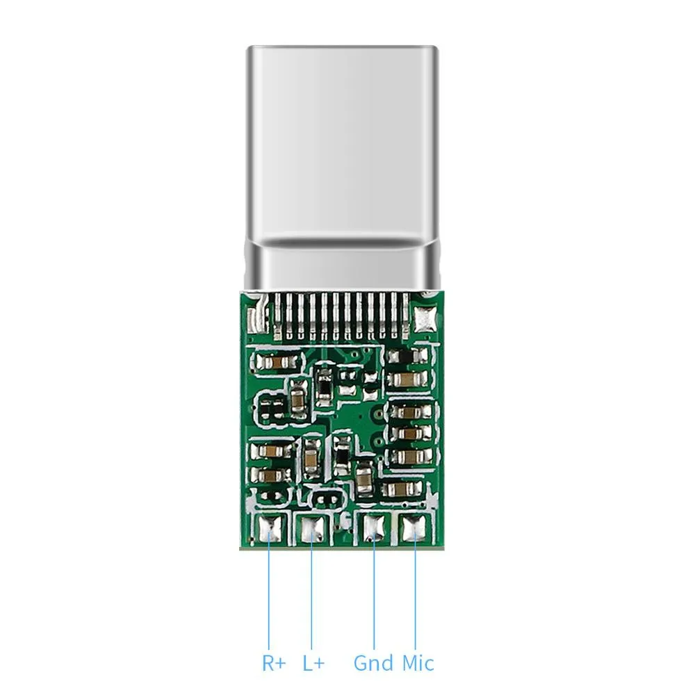 5 шт. type-C USB 3,1 штекер мужской разъем с чипом DIY припой для наушников штекер конвертер USB C адаптер металлический модуль аудио терминал