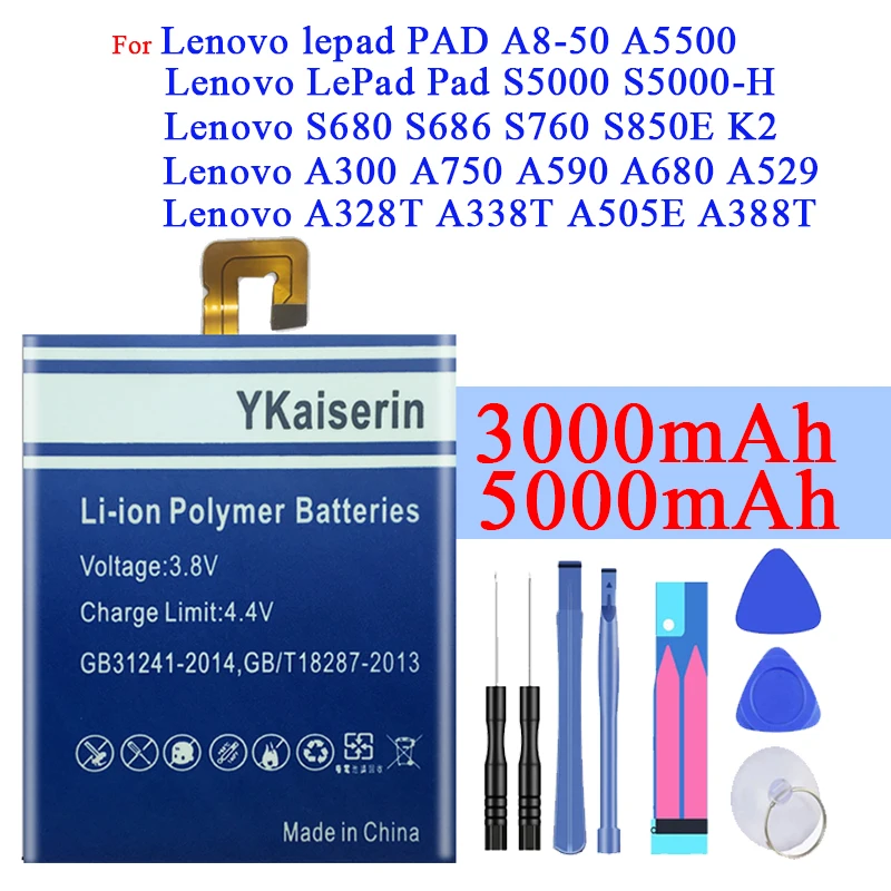 Аккумулятор L13D1P32 для Lenovo Lepad A8 50 A5500 PAD S5000 H BL179 BL192 Lephone S680 S686 S760 S850E K2 A300 A750
