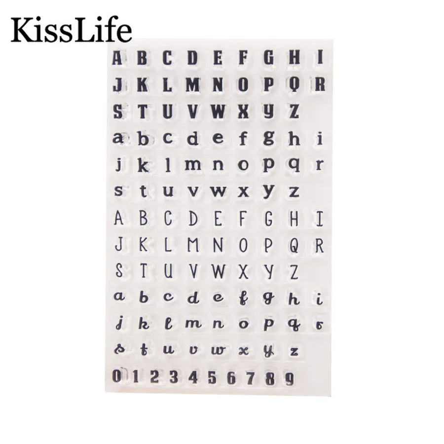 

1 Sheet 26 Alphabets 0-9 Numbers Clear Rubber Stamps for Scrapbooking Card Making Christmas Birthday Stamps