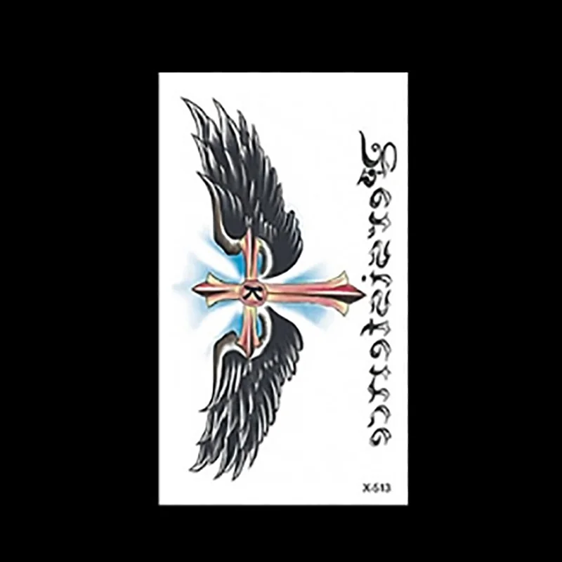A06 Fake Tattoo Stickers Fashion Personality English Letters Cute Cartoon Flowers Waterproof Tattoo Stickers Temporary Tattoos Tatoo - Цвет: A06